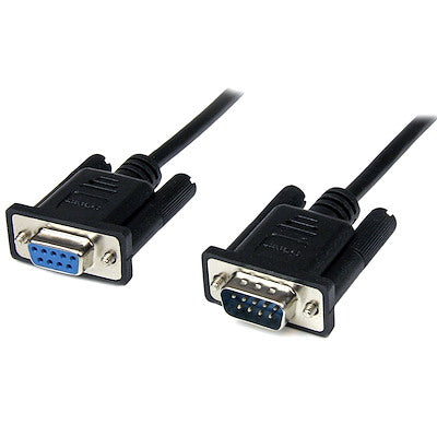 Cable Serial De 2m Modem Nulo Null Serial Db9 Hembra A Macho - Negro - Startech.com Mod. Scnm9fm2mbk
