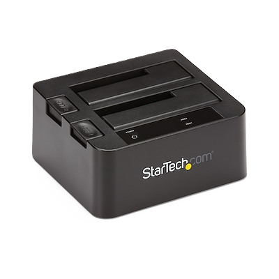 Docking Station De 2 Bahias - Sartech.com - Usb 3.1 A Sata - Usb 3.1 (10 Gbps) - Sata I/ii/iii De 2.5/3.5 - Base De Acoplamiento Ssd/hdd - De Intercambio En Caliente - Carga Superior