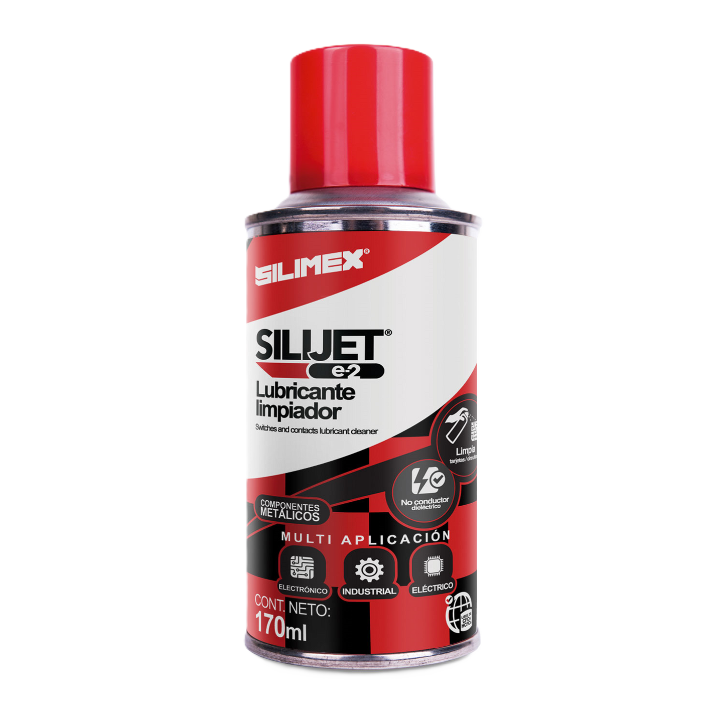 Aerosol Lubricante Silijet E-2 Para Componentes Electronicos Silimex 170 Ml