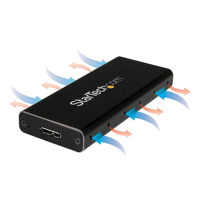 Gabinete Externo Usb 3.1 Carcasa Protectora De Disco Duro Usb A M.2 Ngff - Gabinete Caja De Ssd M.2 Para Ssds M.2 Sata - Startech.com Mod. Sm21bmu31c3