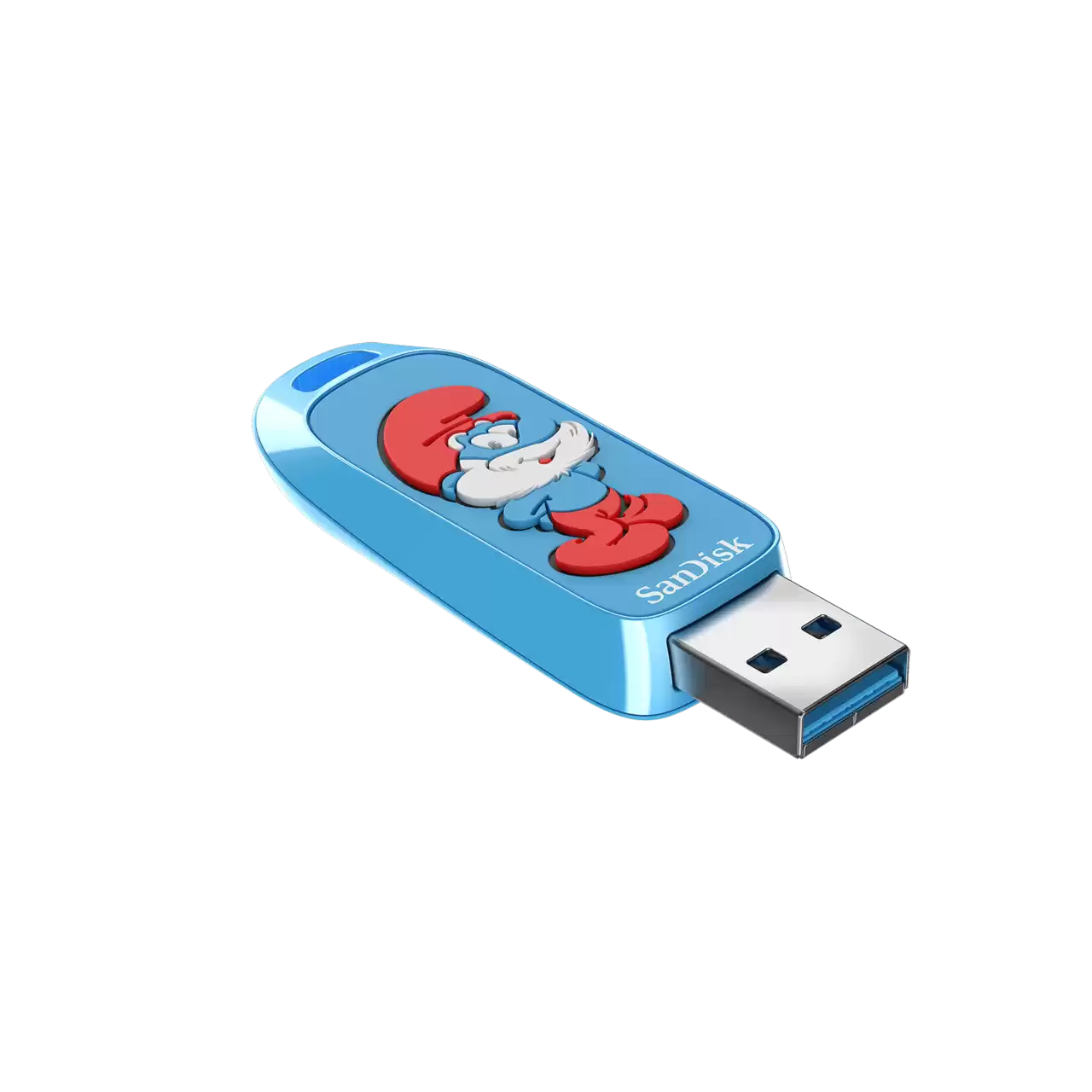 Memoria Sandisk 128gb Usb 3.2 Smurfs Papa Pitufo Lectura 130mb/s Sdczis-128g-g46