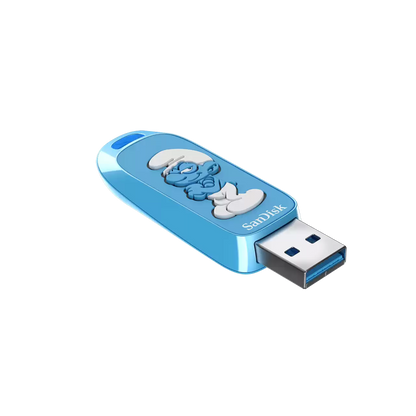 Memoria Sandisk 64gb Usb 3.2 Smurfs Pitufo Filosofo Lectura 130mb/s Sdczis-064g-g46