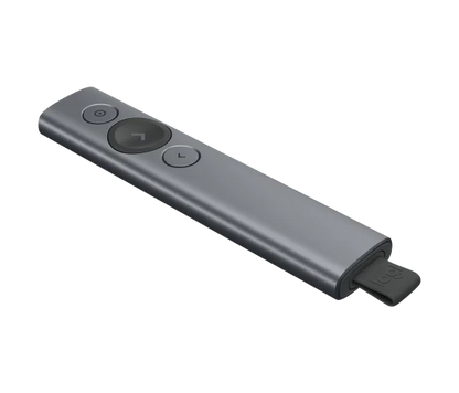 Presentador Logitech Spotlight Inalambrico Recargable Gris