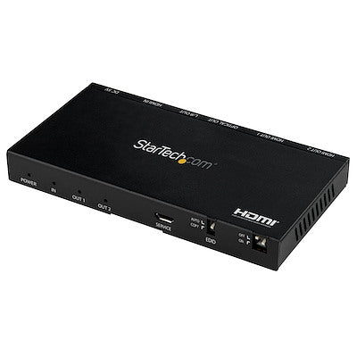 Splitter Hdmi De 2 Puertos 1x2 De Audio Y Video Hdmi 2.0 4k 60hz Con Escalador Y Extractor De Audio 3.5mm/spdif - 1 Entrada Y 2 Salidas - Copiado Edid - Tv/proyector - Startech.com Mod. St122hd20