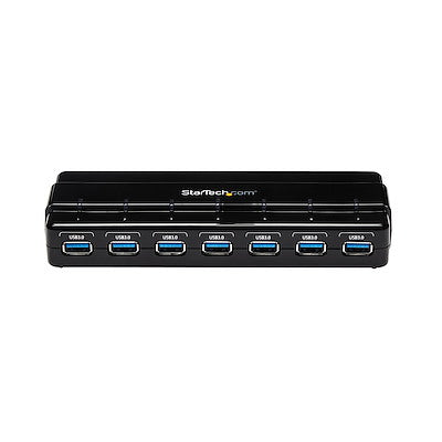 Hub Usb 3.0 De 7 Puertos - Concentrador Usb 3.0 De 7 Puertos - Hub De Escritorio Con Adaptador De Alimentacin - Color Negro - Startech.com Mod. St7300usb3b