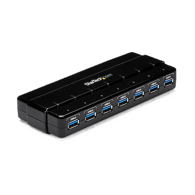 Hub Usb 3.0 De 7 Puertos - Concentrador Usb 3.0 De 7 Puertos - Hub De Escritorio Con Adaptador De Alimentacin - Color Negro - Startech.com Mod. St7300usb3b