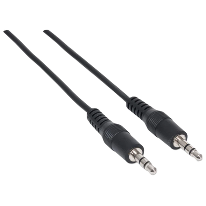 Cable Audio,manhattan,334594, Estereo 3.5mm M-m 1.8m Negro