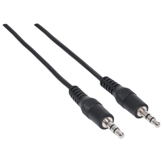 Cable Audio,manhattan,334594, Estereo 3.5mm M-m 1.8m Negro