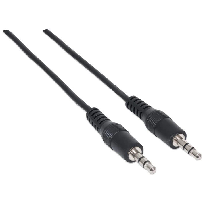 Cable Audio,manhattan,334594, Estereo 3.5mm M-m 1.8m Negro