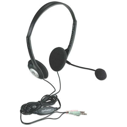 Audifono Diadema,manhattan,164429, C/microfono Estandar Plastico