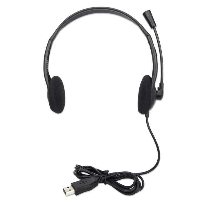 Audifono Diadema ,manhattan,179850, C/microfono Usb Ligero