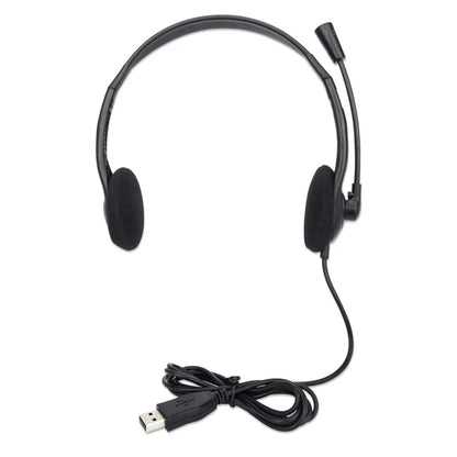 Audifono Diadema ,manhattan,179850, C/microfono Usb Ligero