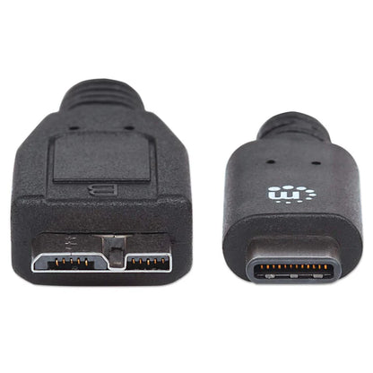 Cable Usb,manhattan,353397,-c V3.1, C-micro B 1.0m Negro