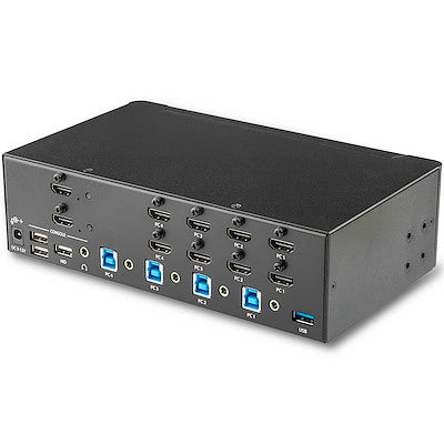 Switch Conmutador Kvm De 4 Puertos Hdmi - 4k De 30hz - De Pantalla Doble - Startech.com Mod. Sv431dhd4ku