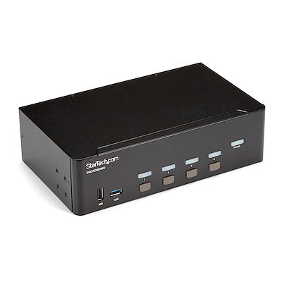 Switch Conmutador Kvm De 4 Puertos Hdmi - 4k De 30hz - De Pantalla Doble - Startech.com Mod. Sv431dhd4ku