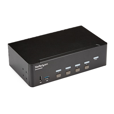 Switch Conmutador Kvm De 4 Puertos Hdmi - 4k De 30hz - De Pantalla Doble - Startech.com Mod. Sv431dhd4ku