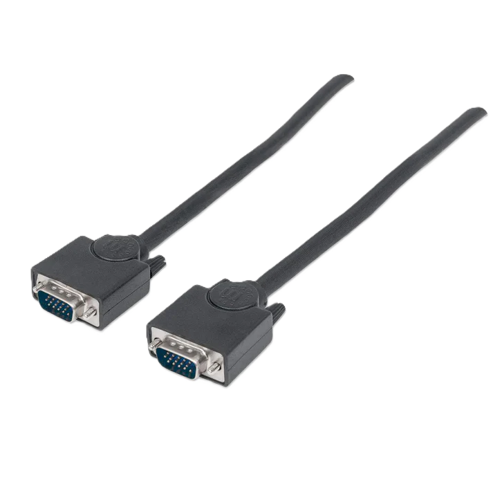 Cable Svga, Manhattan,311731, Monitor 8mm Hd15m-m  1.8m