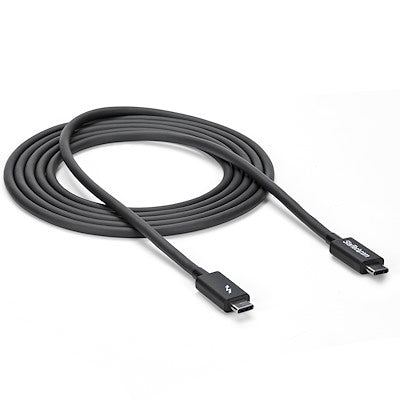 Cable Thunderbolt De 2m - Thunderbolt 3 Usb-c 20gbps - Compatible Con Thunderbolt, Displayport Y Usb - 4k A 60hz - Hasta 100w - Startech.com Mod. Tblt3mm2m