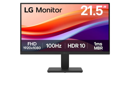 Monitor Pc Lg 22u401a-b Fhd 21.5,panel Va,1920x1080,100hz,tr 5ms,asp 16:9,brillo 250cd/m2,contr 3000:1,d-sub,hdmi,dynamic Action Sync,black Stabilizer,flicker Safe,reader Mode,vesa 100x100.