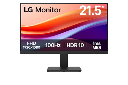 Monitor Pc Lg 22u401a-b Fhd 21.5,panel Va,1920x1080,100hz,tr 5ms,asp 16:9,brillo 250cd/m2,contr 3000:1,d-sub,hdmi,dynamic Action Sync,black Stabilizer,flicker Safe,reader Mode,vesa 100x100.