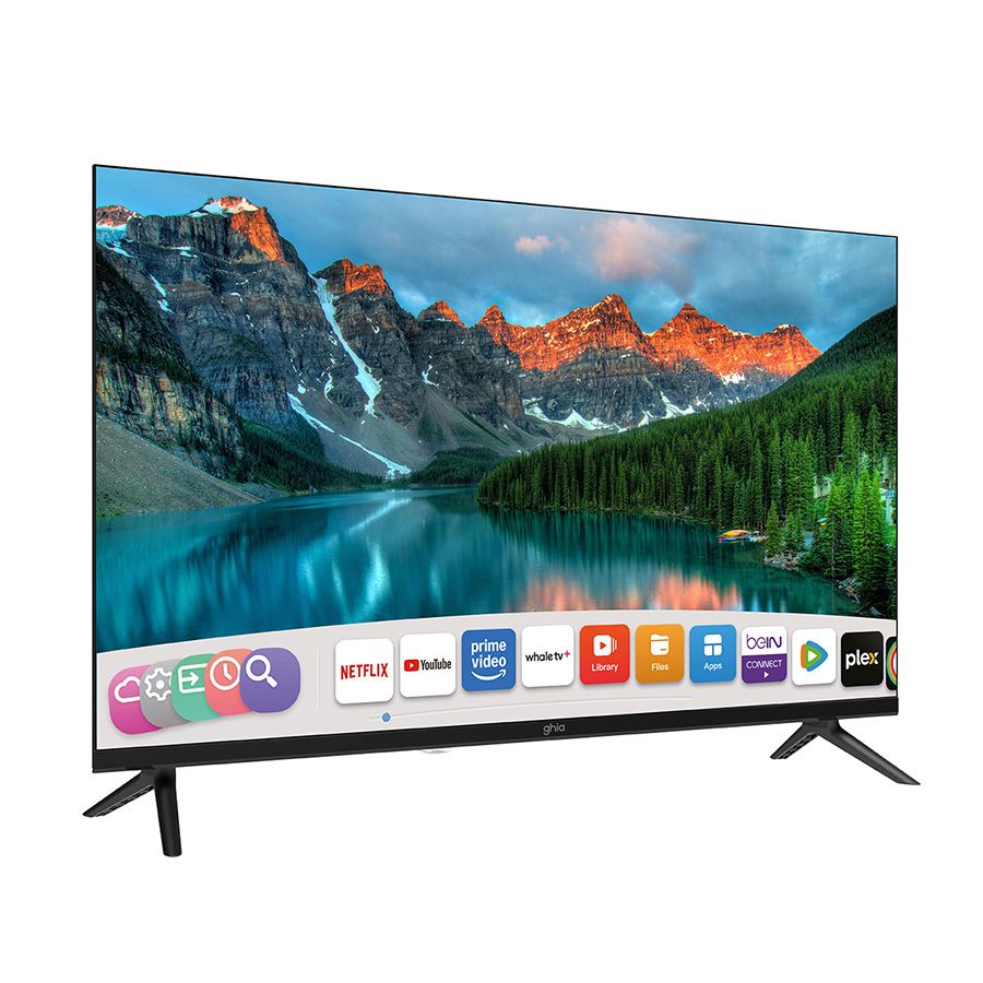 Television Smart Ghia Whale Tv 55 Pulg Uhd 4k Wifi, Rj45,3 Hdmi,2 Usb, Rca, Aux 3.5mm/ Optico, Dolby Audio
