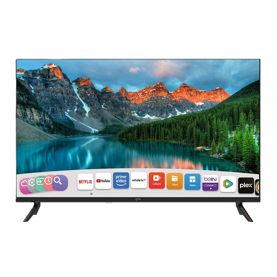 Television Smart Ghia Whale Tv 55 Pulg Uhd 4k Wifi, Rj45,3 Hdmi,2 Usb, Rca, Aux 3.5mm/ Optico, Dolby Audio