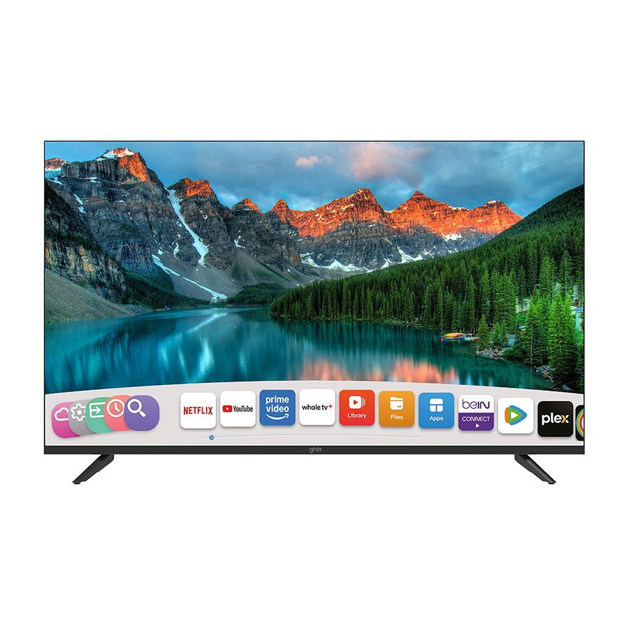 Television Smart Ghia Whale Tv 50 Pulg Uhd 4k Wifi, Rj45,3 Hdmi,2 Usb, Rca, Aux 3.5mm/ Optico, Dolby Audio