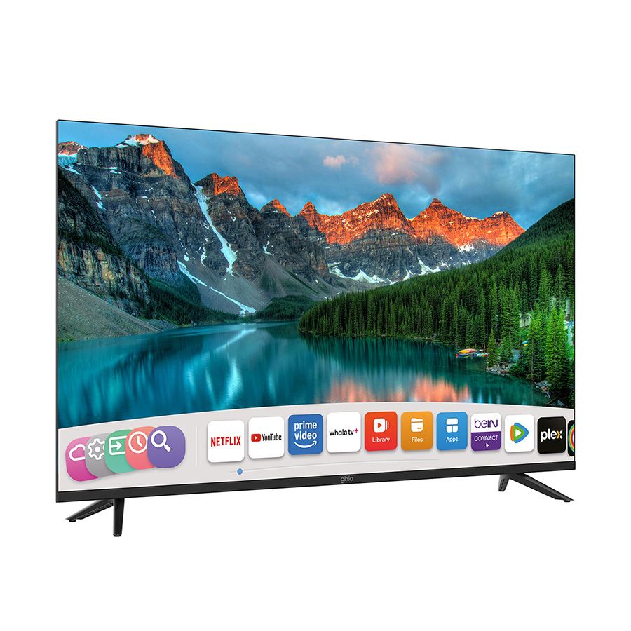 Television Smart Ghia Whale Tv 50 Pulg Uhd 4k Wifi, Rj45,3 Hdmi,2 Usb, Rca, Aux 3.5mm/ Optico, Dolby Audio