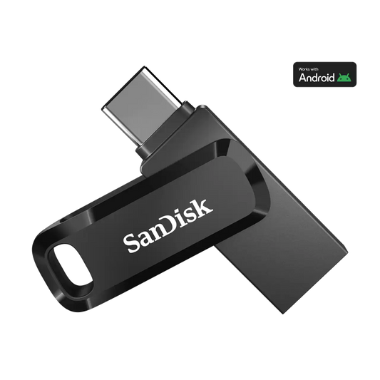 Memoria Sandisk Ultra Dual Drive Go Usb 128gb Tipo-c / Usb 3.1 Velocidad De Lectura 150mb/s Color Negro Sdddc3-128g-g46