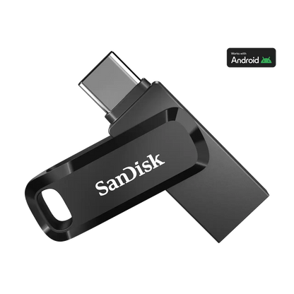 Memoria Sandisk Ultra Dual Drive Go Usb 256gb Tipo-c / Usb 3.1 Velocidad De Lectura 150mb/s Color Negro Sdddc3-256g-g46