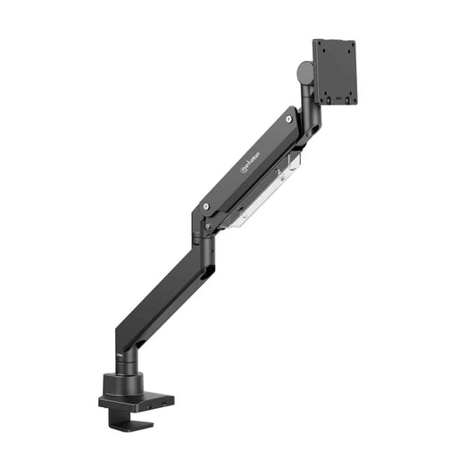 Soportes/manhattan/462594/soporte De Aluminio Con Pistón De Gas Y Puertos Usb Para Un Monitor De 17 A 57