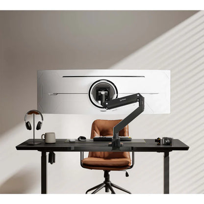 Soportes/manhattan/462594/soporte De Aluminio Con Pistón De Gas Y Puertos Usb Para Un Monitor De 17 A 57