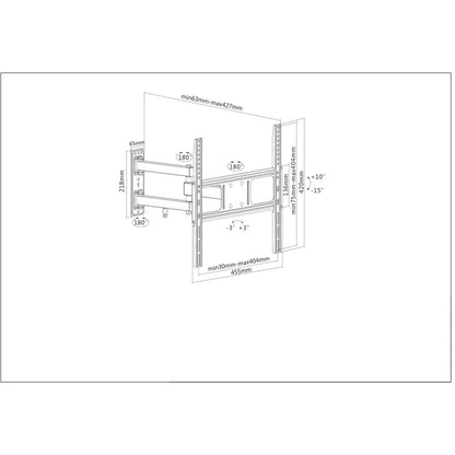 Soporte Tv , Manhattan,461320 , P/pared 35kg , 32 A 55 Articulado