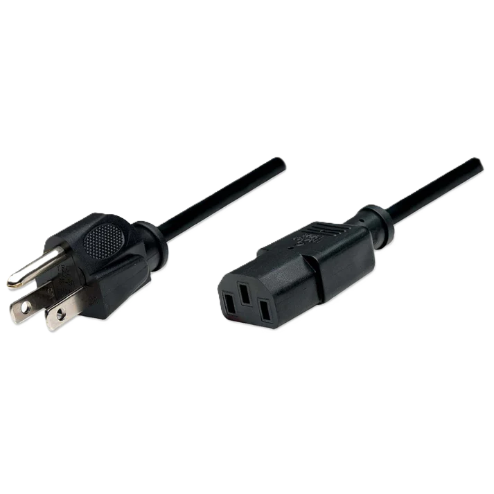 Cable Corriente,manhattan,300179, Cpu/mon-pared 1.8m