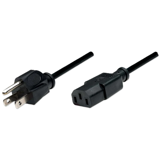 Cable Corriente,manhattan,300179, Cpu/mon-pared 1.8m