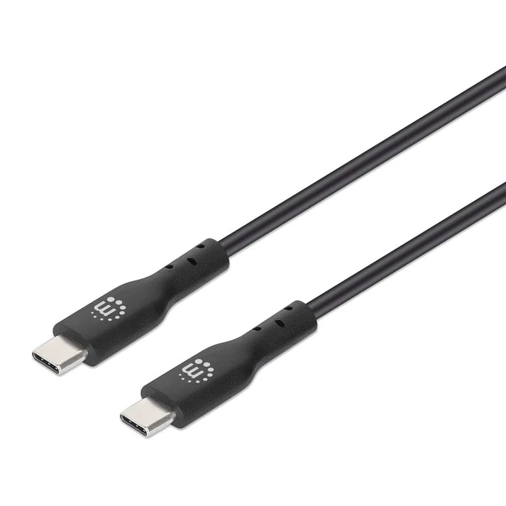 Cable Usb,manhattan,354868,-c V2.0, C-c 0.5m Negro  60w, 480mbps