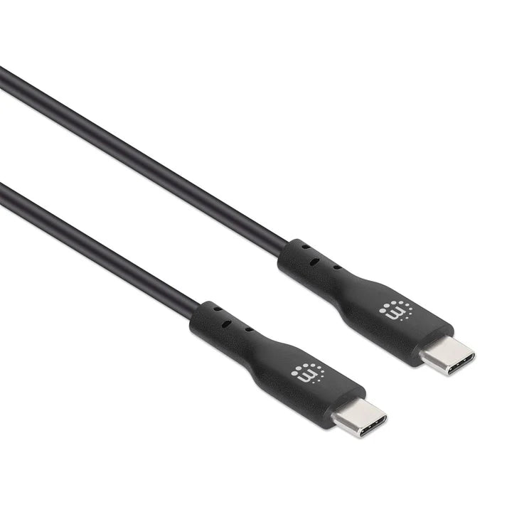 Cable Usb,manhattan,354868,-c V2.0, C-c 0.5m Negro  60w, 480mbps