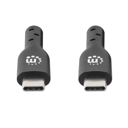 Cable Usb,manhattan,354868,-c V2.0, C-c 0.5m Negro  60w, 480mbps