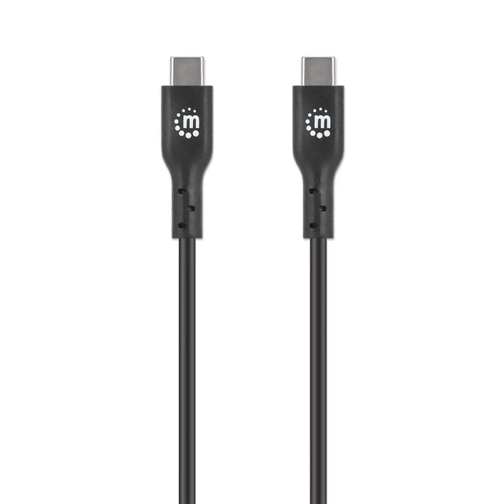 Cable Usb,manhattan,354875,-c V2.0, C-c 2m Negro  60w, 480mb