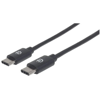 Cable Usb,manhattan,354882,-c V2.0, C-c 3m Negro  60w, 480mb