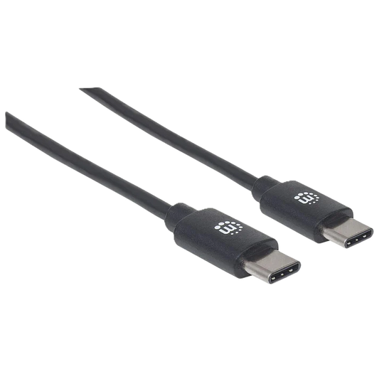 Cable Usb,manhattan,354882,-c V2.0, C-c 3m Negro  60w, 480mb