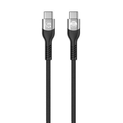 Cable Usb-c,manhattan,356367, 2 M , Usb2.0 240 W / Pd 3.1, Tipo-c Epr (extended Power Range)