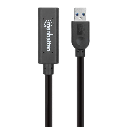 Cable Usb Extensión, Manhattan,1537517,v3.2 Ext. Activa  10.0m Negro