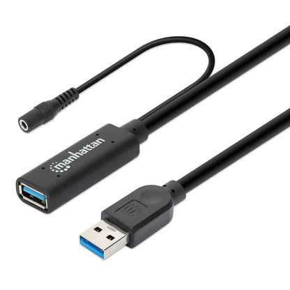 Cable Usb Extension, Manhattan,153768,v3.2 Ext. Activa  15.0m Negro