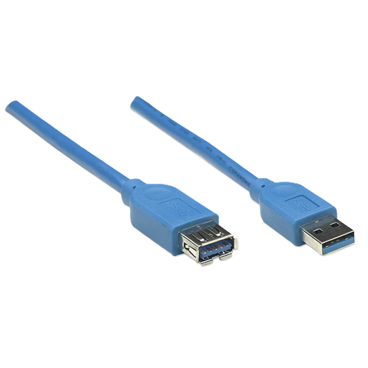 Cable Usb,manhattan,322379, V3.0 Ext. 2.0m Azul