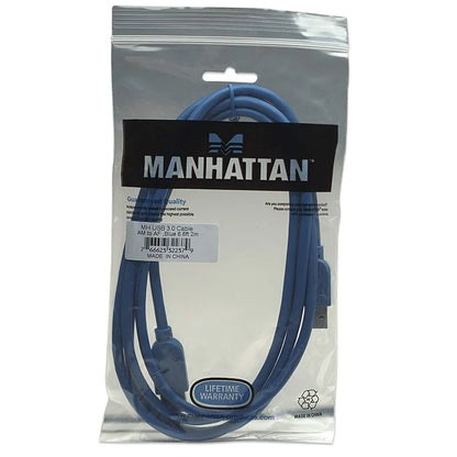 Cable Usb,manhattan,322379, V3.0 Ext. 2.0m Azul