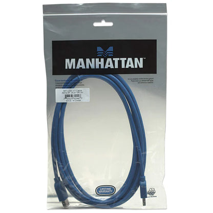 Cable Usb,manhattan,322447, V3.2 Ext. Tipo A  3.0m Azul, 5 G