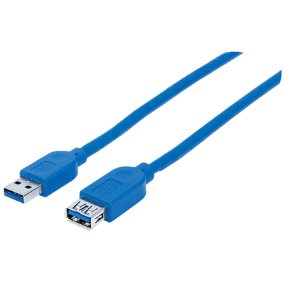 Cable Usb,manhattan,325394, V3.2 Ext. Tipo A  1.0m Azul, 5gbps