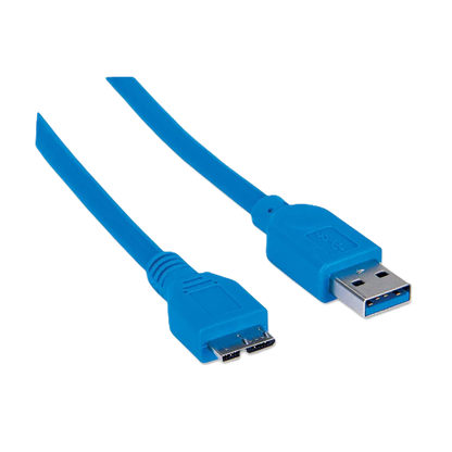 Cable Usb,manhattan,325424, V3.0 A-micro B 2.0m Azul