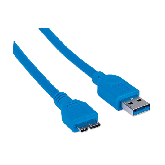 Cable Usb,manhattan,325424, V3.0 A-micro B 2.0m Azul